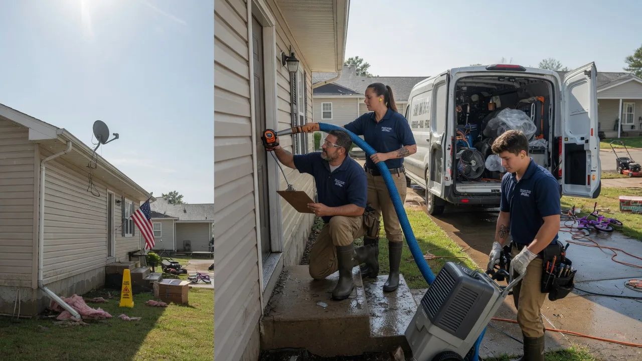 Ceiling Water Damage Restoration in Bartlett, KS near me